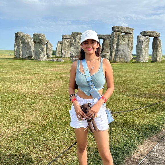 Zara Blue Gray Seamless Corset Top - Picture 4 of 16